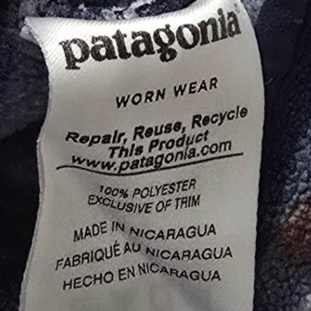 Patagonia Womens Large Synchilla Workwear Fleece 1/4 Snap-up Pullover Aztec Blue - Picture 5 of 7